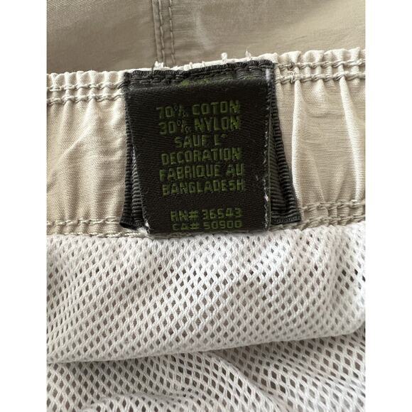 Timberland Swim‎ Trunks Men's L Khaki Belted Adjustable Waist EUC - Picture 10 of 10